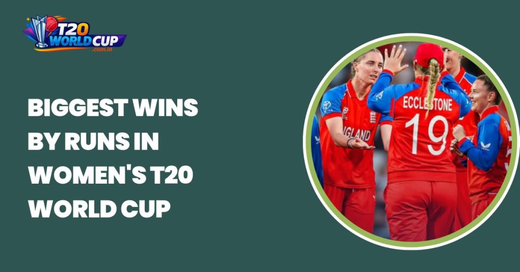 Biggest Wins by Runs in Women's T20 World Cup