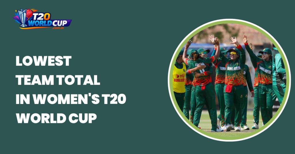 Lowest Team Total In Women's T20 World Cup
